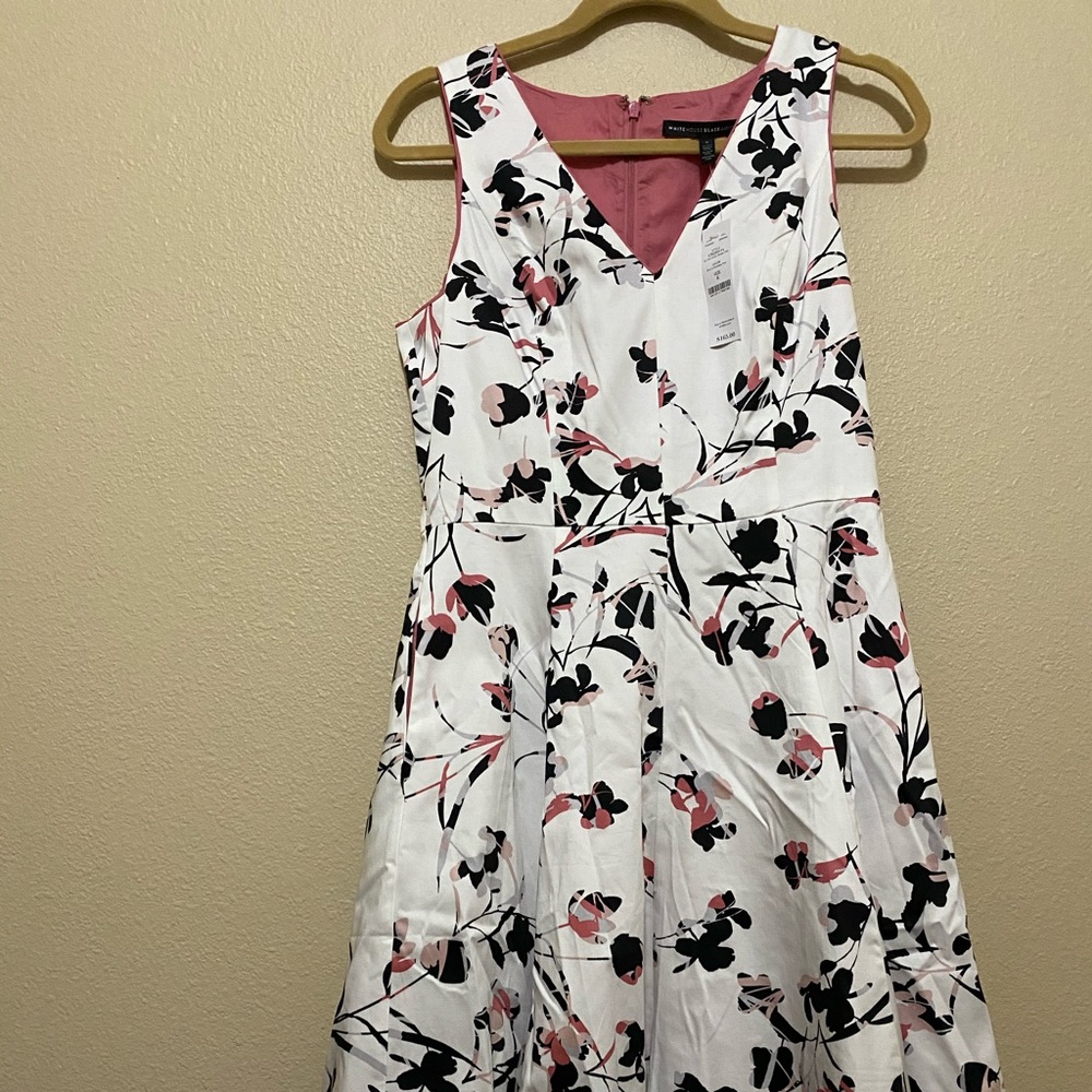 NWT. WHBM high low, fit and flare, size 6.